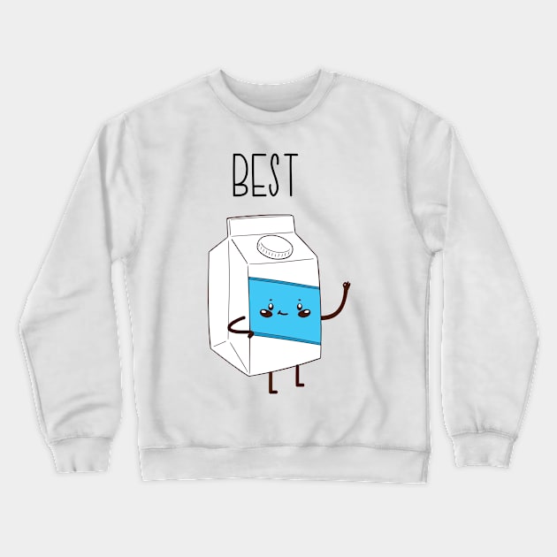 Best Friends Cookie & Milk BFF Matching Crewneck Sweatshirt by LotusTee